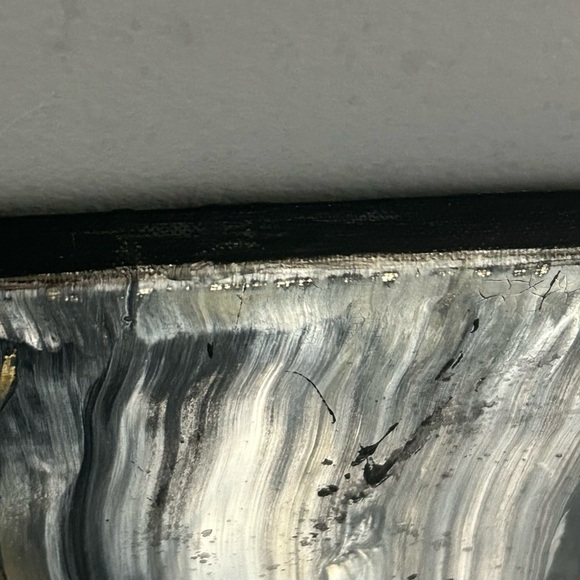 Original Abstract Painting Canvas Acrylic Mixed Media Signed Titled Wicked Spell - Picture 8 of 13